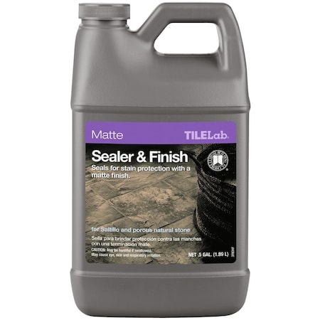 Custom Building Products TileLab Sealer and Finish, Opaque Liquid, 0.5 gal, Bottle TLMTSSHG